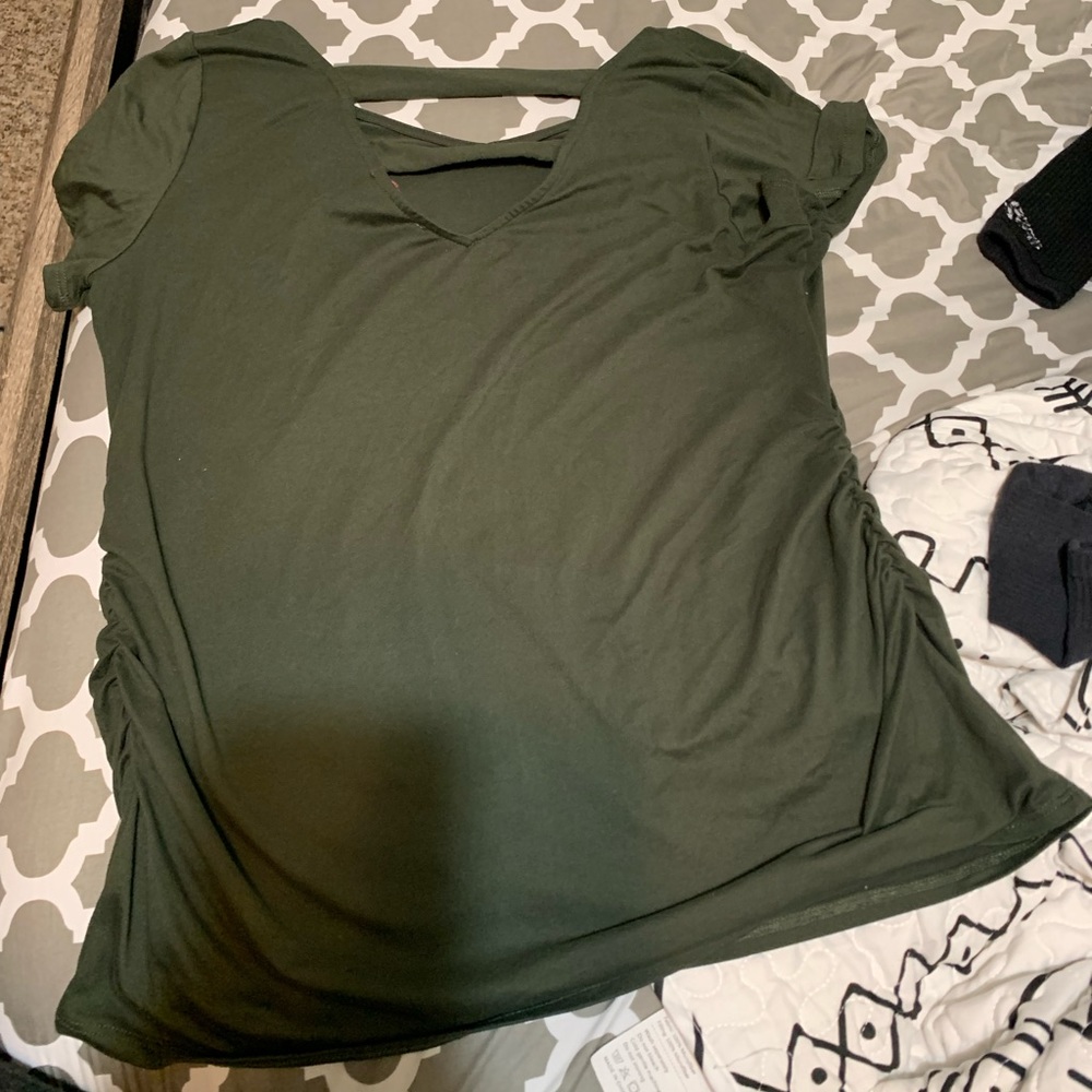 Cute maternity green shirt